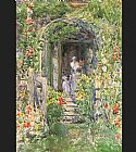 Childe Hassam Famous Paintings - Isles of Shoals Garden